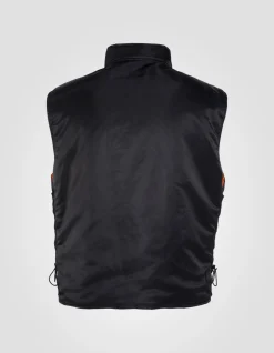 Bomber flyer 90's noir, veste amovible, en nylon recyclé - NOIR