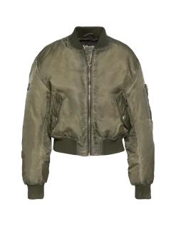 Bomber lavé oversize kaki - KAKI