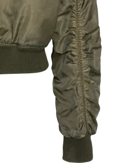 Bomber lavé oversize kaki - KAKI