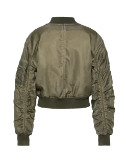 Bomber lavé oversize kaki - KAKI