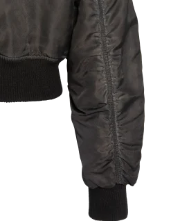 Bomber lavé oversize noir - NOIR