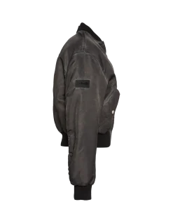 Bomber lavé oversize noir - NOIR