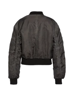 Bomber lavé oversize noir - NOIR