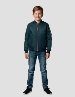 Bomber MA-1 enfant bleu marine - MARINE