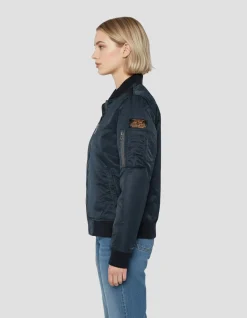 Bomber MA-1 femme bleu marine - MARINE