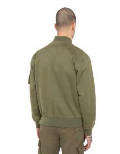 Bomber MA-1 kaki, coton lavé - KAKI