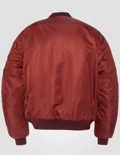Bomber MA-1 lavé cordovan en nylon recyclé, coupe confort - CORDOVAN