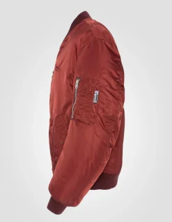 Bomber MA-1 lavé cordovan en nylon recyclé, coupe confort - CORDOVAN