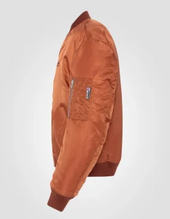 Bomber MA-1 lavé cuivre en nylon recyclé, coupe confort, grande taille - CUIVRE