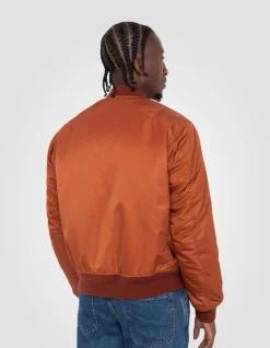 Bomber MA-1 lavé cuivre en nylon recyclé, coupe confort - CUIVRE