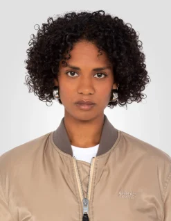 Bomber MA-1 lavé désert en nylon recyclé, coupe confort - DÉSERT