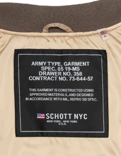 Bomber MA-1 lavé désert en nylon recyclé, coupe confort - DÉSERT