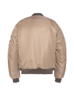 Bomber MA-1 lavé désert en nylon recyclé, coupe confort - DÉSERT