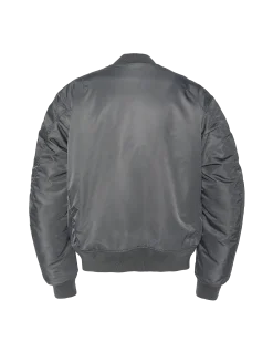 Bomber MA-1 lavé pétrole en nylon recyclé, coupe confort - PÉTROLE