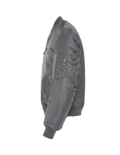 Bomber MA-1 lavé pétrole en nylon recyclé, coupe confort - PÉTROLE