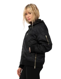 Bomber MA-1 long noir - NOIR