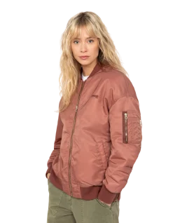 Bomber MA-1 long rose poudré - ROSE POUDRÉ