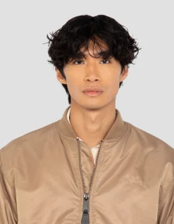 Bomber MA-1 90's désert en nylon recyclé, coupe oversize - DÉSERT