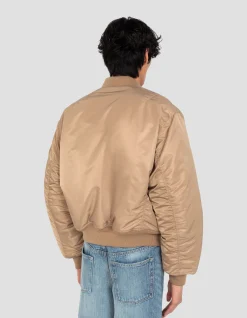 Bomber MA-1 90's désert en nylon recyclé, coupe oversize - DÉSERT