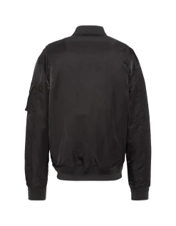 Bomber noir léger déperlant effet froissé - NOIR