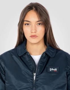Bomber pilote CWU bleu marine en nylon recyclé, coupe confort - MARINE