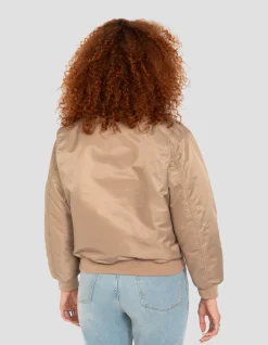 Bomber pilote CWU désert en nylon recyclé, coupe confort - DÉSERT