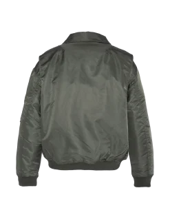 Bomber pilote CWU sage kaki en nylon recyclé, coupe confort, grande taille - SAGE KAKI