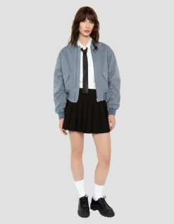 Bomber surteint bleu type MA-1 - BLEU LAC