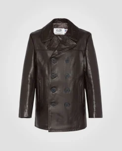 Caban marron mythique USA, cuir de vachette - MARRON