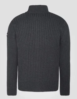 Cardigan zippé anthracite recyclé - ANTHRACITE