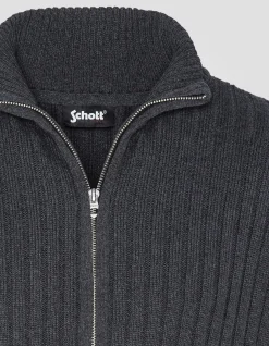 Cardigan zippé anthracite recyclé - ANTHRACITE