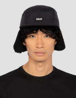 Casquette chapka noire doublée sherpa - NOIR