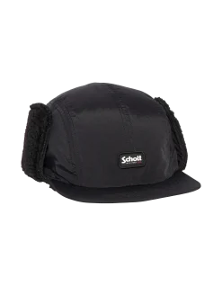Casquette chapka noire doublée sherpa - NOIR