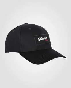 Casquette noire à scratch amovible - NOIR