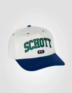 Casquette university blanche et bleu - BLANC/BLEU