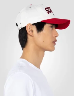 Casquette university blanche et rouge - BLANC/ROUGE