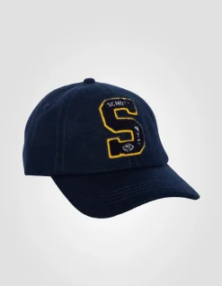 Casquette varsity badgée bleu marine - MARINE