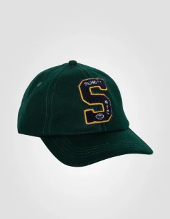 Casquette varsity badgée vert foncé - VERT FONCÉ
