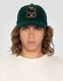 Casquette varsity badgée vert foncé - VERT FONCÉ