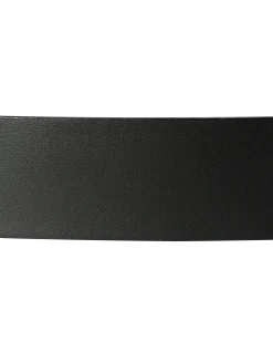 Ceinture noire et marron réversible en croûte de cuir de vachette - NOIR/MARRON