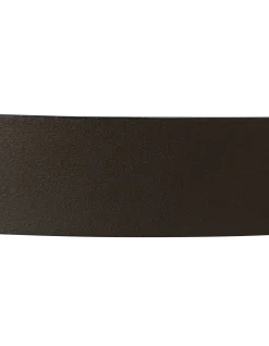 Ceinture noire et marron réversible en croûte de cuir de vachette - NOIR/MARRON