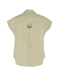 Chemise army légère sage kaki sans manche - SAGE KAKI