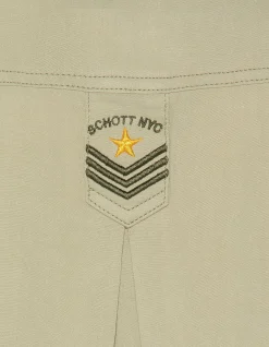 Chemise army légère sage kaki sans manche - SAGE KAKI