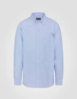 Chemise bleue à manches longues - BLEU