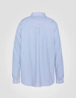 Chemise bleue à manches longues - BLEU