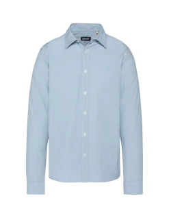 Chemise bleue à manches longues - BLEU