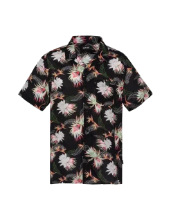 Chemise Hawaïenne noire - NOIR PARADIS