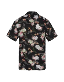 Chemise Hawaïenne noire - NOIR PARADIS