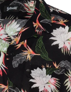 Chemise Hawaïenne noire - NOIR PARADIS