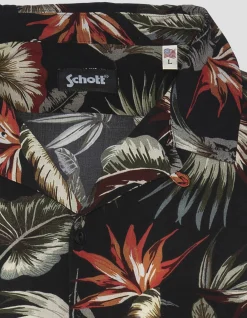 Chemise Hawaïenne noire - NOIR TROPICAL